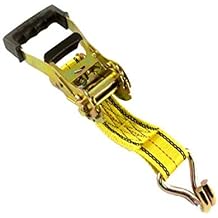 Progrip 3100 Heavy Duty Ratchet Tie Down with Step Release and Webbing Strap: J-Hooks, 27' x 2"