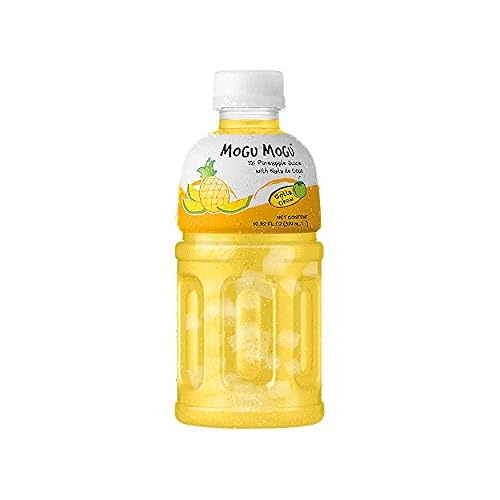 Mogu Mogu Pineapple Nata De Coco Juice, 10.82 Fl Oz (6 Bottles)
