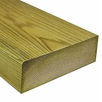 Pressure Treated Softwood Timber 6" x 2" (145mm x 45mm) - 2.4 Metres (Pack of 2-4.8m)
