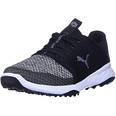 Puma Golf Mens Grip Fusion Sport Golf Shoe, Puma Black-Quiet Shade, 12 M US