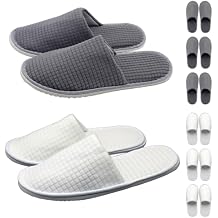 16pcs Disposable Slippers for Guests,SPA Slippers, Non Slip Hotel Slippers Polar Fleece