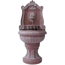 XBrand 52.4" Sandstone Lion Head Floor Fountain