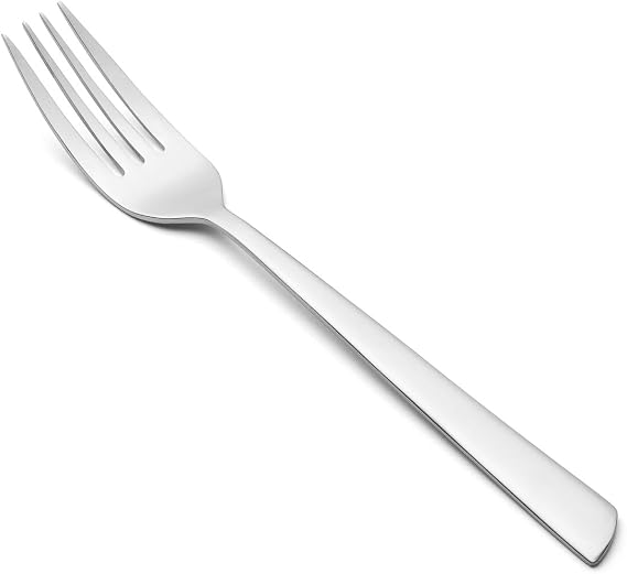 ARCOS Tuscany 8 inches Table Fork, 18/10 Stainless Steel. Elegant Silver Finish