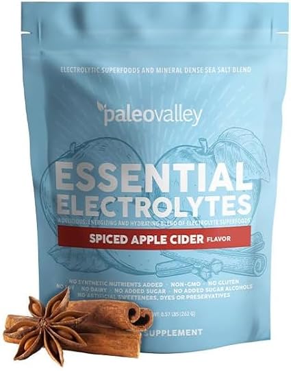Paleovalley Essential Electrolytes Powder, Apple Cider, Whole Food, 30 Serv