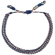 Rumi Sumaq Nautical Rope Bracelet for Men, Women & Kids - Waterproof Hand-Knotted Adjustable Pull Tie - Marthas Vineyard Island Map, Sailor Rope & Evil Eye Styles