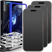 TZGZT (Anti-Blue Light) 3 Pack for iPhone 17 Pro Max Matte Screen Protector Tempered Glass Film Accessories, Camera Lens Protector, Case Friendly, Install Kit, Anti-Glare & Anti-Fingerprint, 9H+
