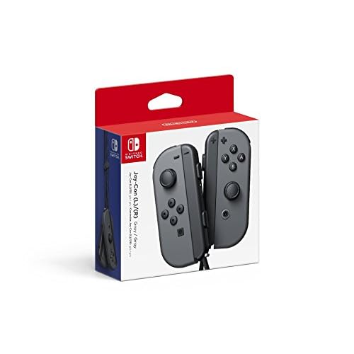 Nintendo Switch Joy-Con LR Gaming Controller, Gray Renewed
