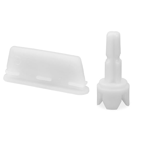 2pcs Replacement Parts for Baby Brezza FRP0046 Formula Pro Advanced Maker | Axle Stem & Silicone Scraper Funnel Filter Accessory (Attach to Locking Cover)