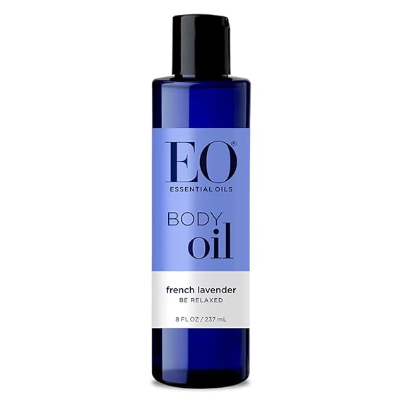 EO French Lavender Essential Oil Moisturizing Body Oil, 8 oz