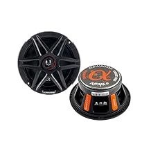 Alphasonik 1 Pair of ABM65 DYNAMIS Series 6.5" 600 Watts Max 150 Watts RMS Mid-Range Car Audio Speaker 4-Ohm Cloth Surround, Non Pressed Paper Cone, Ferrite Magnet, and Grille Included