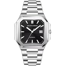 Fashion Specht&Sohne 41MM Square Cubic 5711 Business Men's Watch Mechanical Watches Rose Gold Stainless Steel Sapphire Crystal Waterproof