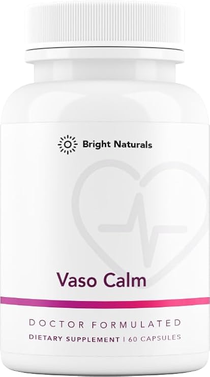 Vaso Calm - Healthy Blood Balance Supplement - Features Fermented Garlic, Celery and Grape Seed Extract, Hibiscus, and Vitamin K2 - Made in the USA, 60 Capsules