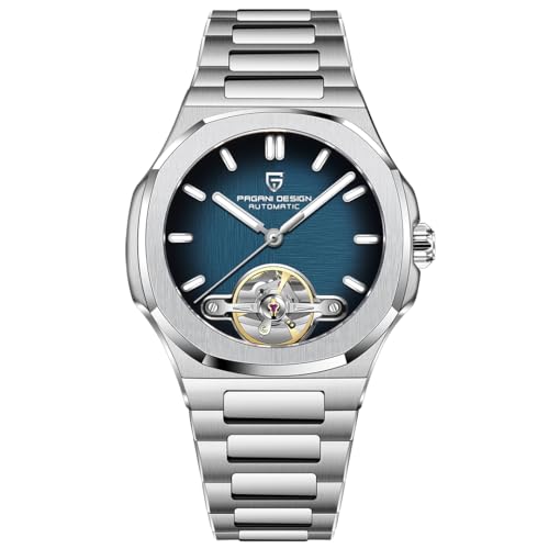 LACZ DENTON Pagani Design YS025 Hollow Men Mechanical Watches Tourbillon Automatic Watch for Men Clock Sapphire Mirror Stainless Sports
