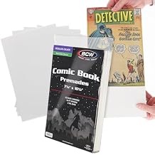 Premium Silver Age Comic Premade Resealable Bags with Backer Boards | 7 18" x 10 12" | Pre-Loaded & Archival Comic Sleeves and Boards | Crystal Clear Storage for Collectors (50 Pack)