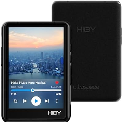 HiBy R3 PRO II MP3 Music Player - QobuzTidal Support, MQA 8X Decoding & Native DSD256, Hi-Res Audio Certified, MP3 Player with Touch Screen & 3.5mm PO  4.4mm BAL Dual Jacks, 2TB Expanded Memory