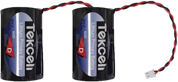 (2-Pack TeKcell SB-D02 3.6V 19000MAH Size D Non-Rechargeable Lithium Battery (with Plug)