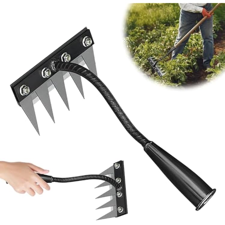 Detachable Gardening Hand Weeder Tool, 2025 New Manual Weeder Claw Remover Tool Weed Puller Tool, Manganese Steel Manual Weeder Claw Remover Tool Weeding Tools for Yard and Garden 5 Tines
