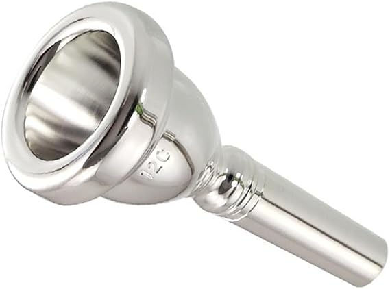 Trombone Silver Plated Mouthpiece (6 1/2AL) Baritone Euphonium Mouth Piece Replacement Musical Instruments Accessories (Silver 6 1/2AL)
