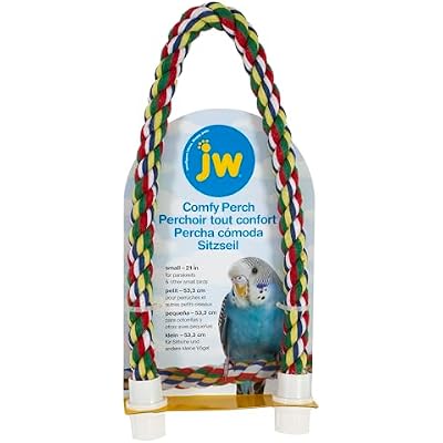 JW Pet Comfy Perch For Birds Flexible Multi-color Rope, Small - 21 Length