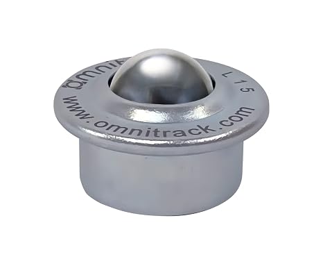 L15-K Push Fit Light Duty Omnitrack Ball Transfer Unit 5/8" Carbon Steel Ball