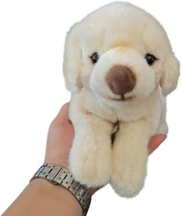 Cute Labrador Retriever Plush Toy, Realistic Golden Retriever Stuffed Puppy, Soft Doggy Doll for Kids & Adults, Cuddle Gift