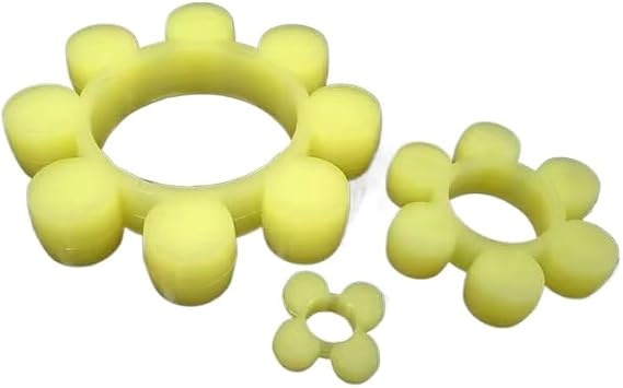 Coupler Damper for Coupler,4pcs MT1 Gasket Buffer, Yellow Polyurethane PU Pump Spider Jaw Flexiable Shaft Coupling Buffer