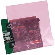 100 Anti-Static Bags, 10" x 12", 4 Mil, Open-Ended Large Pink Poly Bags for Motherboard Protection