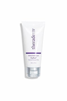 Theraderm NuPeel Natural Enzyme Peel Non-Abrasive Exfoliating Gel Face Exfoliator with Peptides for Smooth, Radiant Skin, 2 oz