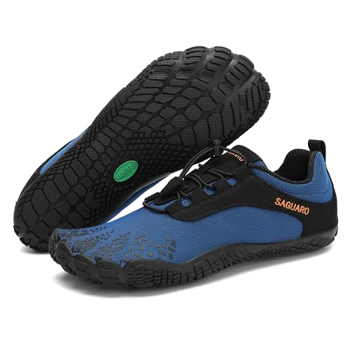 SAGUARO Barefoot Shoes for Men Wide Toe Box Zero Drop Minimalist Shoes Trail Runner Sneakers