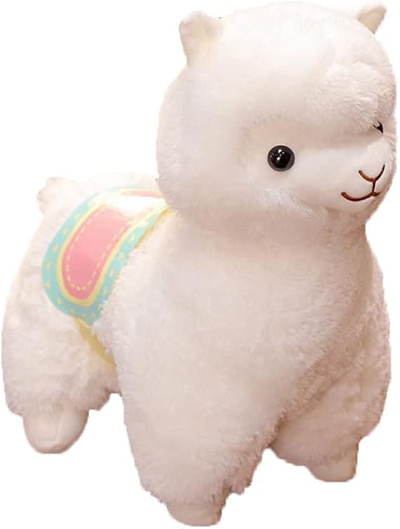 Llama Plush Toy, Cartoon Fabric Stuffed Alpaca Doll, Soft Cute Birthday for Girls Boys Kids Room Decor