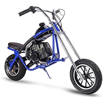 MotoTec 49cc Gas Mini Chopper Blue
