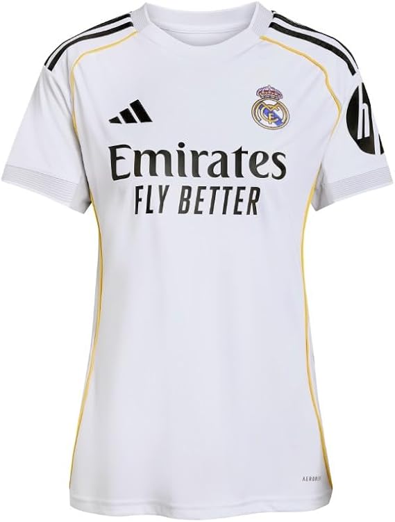 adidas Womens Real Madrid 2526 Home Jersey Soccer Cleats - White - Size 2XL