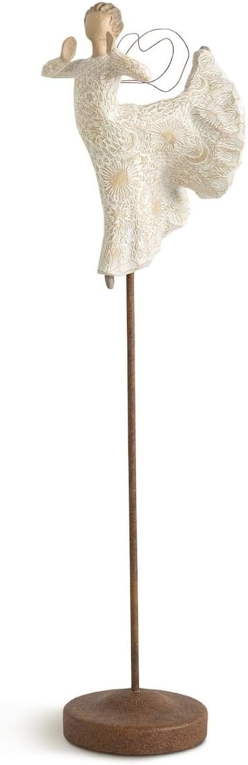 Willow Tree Song of Joy Angel, Sculpted Hand-Painted Figure | Extends the Willow Tree Nativity Scene, Designed by Artist Susan Lordi, Heirloom Keepsake, Display on Shelf or Table