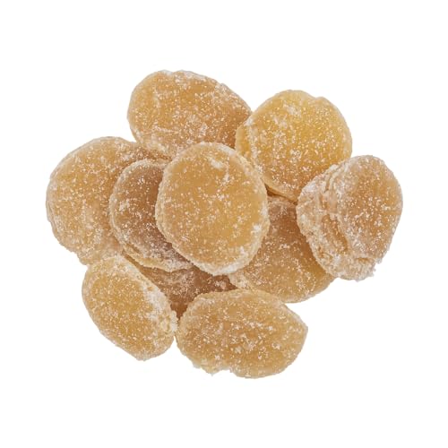 OliveNation Crystalized Ginger Slices, Sweet and Spicy Candied Ginger, Kosher, Gluten Free, Vegan - 25 lbs