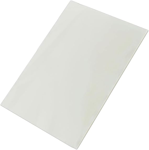 50 Count Edible Rectangle Rice and Wafer Paper,9x12.6 inches for candy packaging or food decoration