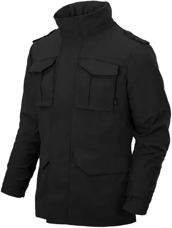 Helikon-Tex Men's Covert M-65 Jacket (US, Alpha, X-Large, Regular, Regular, Black)