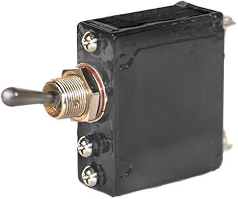 Heavy Duty Automotive 40 Amp Toggle Switch Circuit Breaker with #10 Screw Terminals