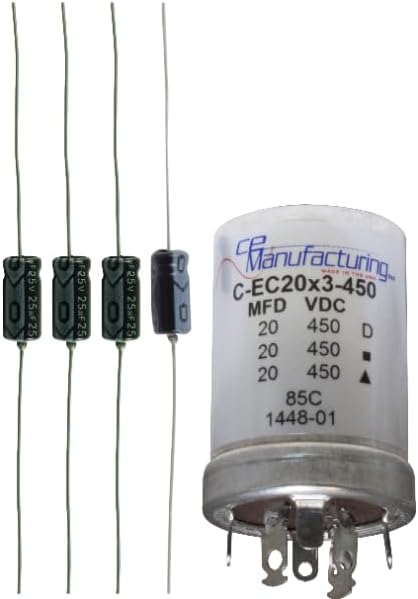 Cap Set - for Fender Vibro Champ AA764 (Black face), Set Type: Basic