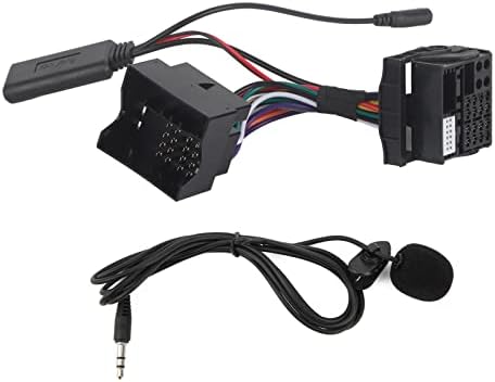 Automikrofon mit AUX-Bluetooth-Adapter für RNS 310 510 für RCD 300 310 510, Ersatz-Mikrofonadapter, Zusätzliches Audiokabel, 150 Cm Länge