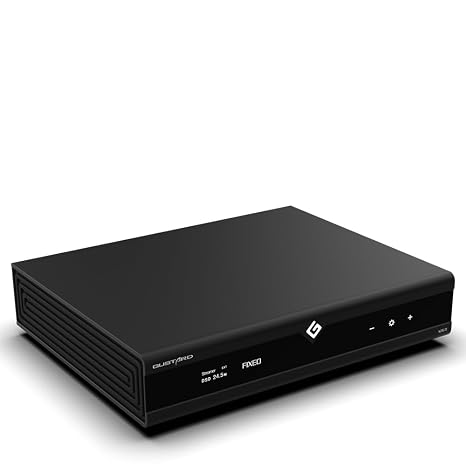 Gustard X26III DAC Network Bridge and Streaming ES9039SPRO X2 Full Balanced HiFi MQA DAC with Remote Control (Black)
