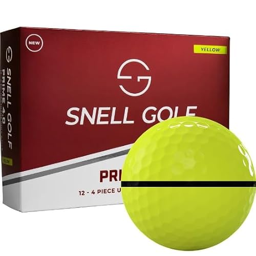Snell Golf Prime 4.0 Yellow AlignXL Golf Balls