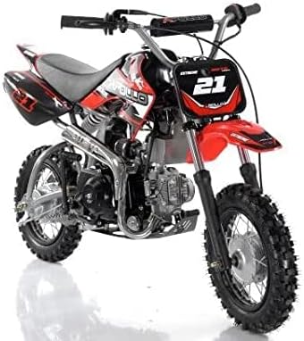 HHH Apollo Db21c - 70cc Dirtbike Dirt Bike pitbike Gas Power Db21 Fully Automatic Vitacci Dirtbike for Kids and Youth (Black)