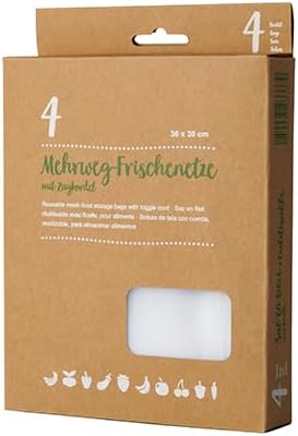PAPSTAR Reusable Mesh Produce Bags, White