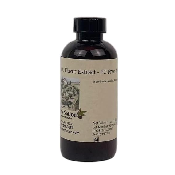 OliveNation Banana Flavor Extract PG Free, Natural - 4 fl oz | All Natural Sugar Free Liquid Adds Sweet Tropical Taste/Aroma in Baked Goods, Sauce, Frosting/Fillings, Frozen Treats, Creams