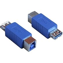 USB 3.0 Adapter - Type A Female to Type B Female Connector Converter Adapter (2-Pack)