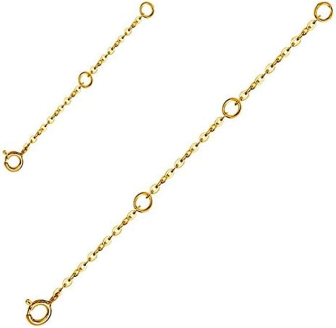 AOBOCO 925 Sterling Silver Chain Extenders for Necklace Bracelet with Gift Box