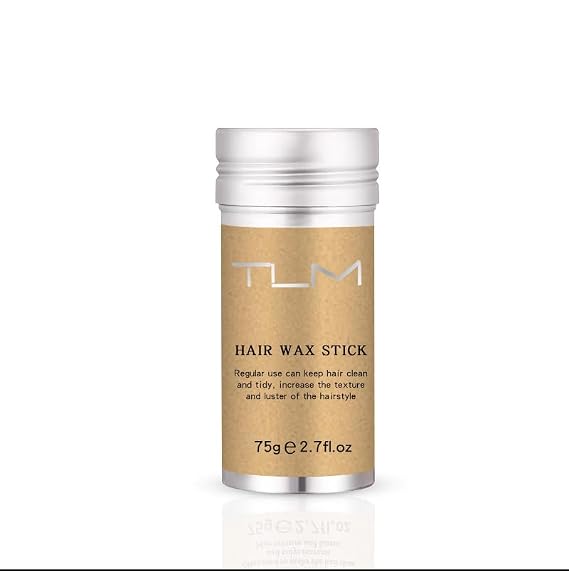 Hair Wax Stick, Strong Hold 24 Hours Matte Hair Styling Wax, Non Sticky No White Residue, Portable Solid Hair Wax for Short to Medium Hair, Easy to Apply & Wash Out, 2.7oz/75g