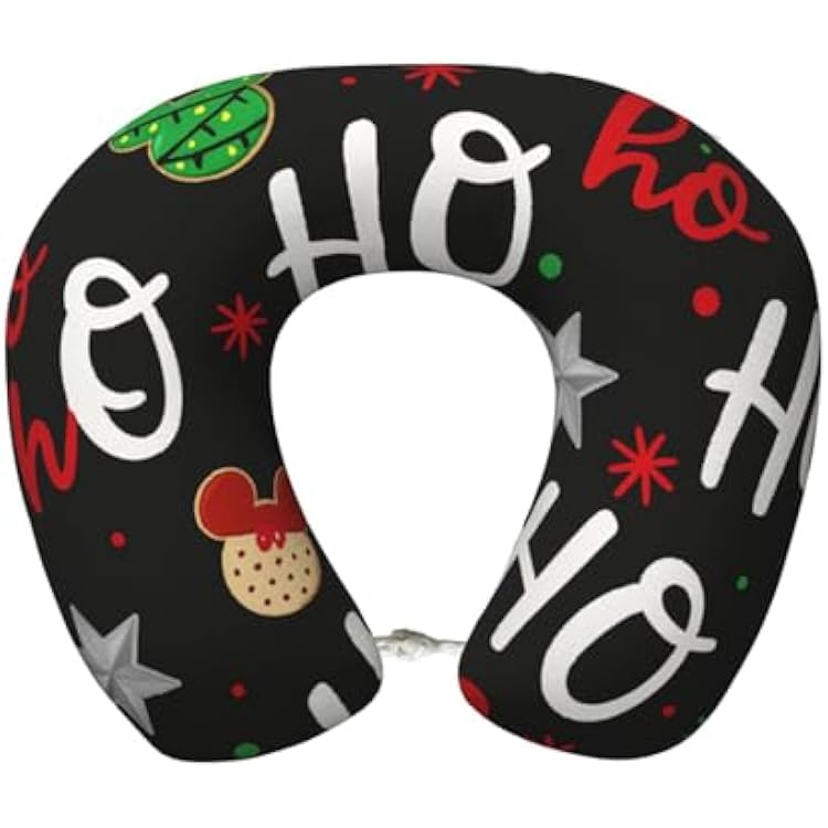 Chrsitmas Character and Floral U-Shape Memory Foam Pillow Neck Removable and Washable Travels Pillows