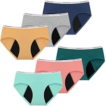 Girls Period Underwear Period Panties for Teens Menstrual Leakproof Protective Cotton Briefs