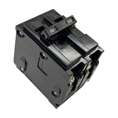 QP250 50A 2-Pole Circuit Breaker Type QP - Plug-in Mount 10kA 120240V Thermal Magnetic - Compatible with Siemens PLES Load Centers & Panel Boxes
